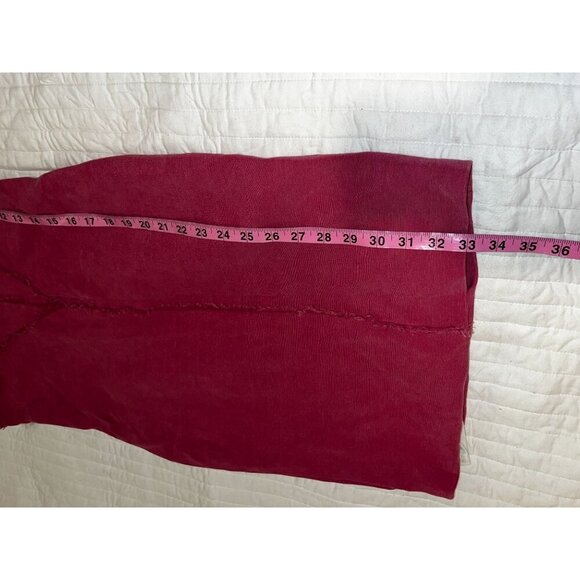 Fendi Red Sleeveless Frayed Hem Bodycon Crew Neck Pullover Women's Dress Size 40 - Picture 6 of 10